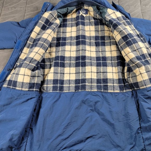 Woolrich Womens Small Blue Parka Jacket Coat Vintage Long Winter Coat Outdoors - Picture 3 of 9
